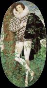 a youth among roses, Nicholas Hilliard